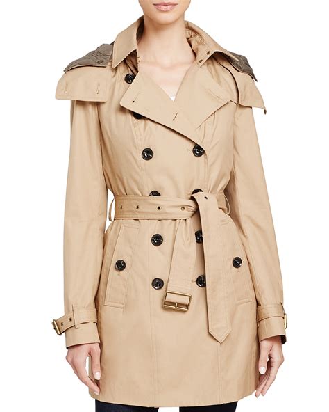 burberry hooded cotton trench coat|burberry full length trench coat.